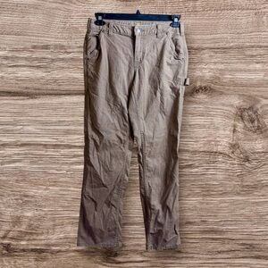 Carhartt brown work pants original fit. Size 6.